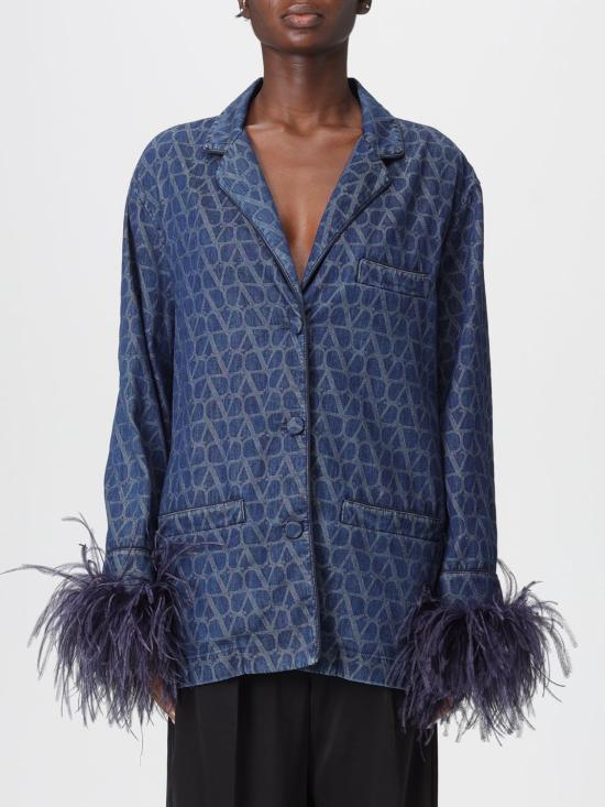 25FW 발렌티노 가라바니 셔츠 5B3DB01V8M9 558 Blue