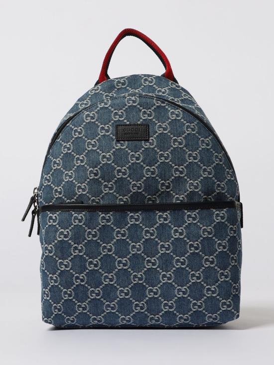 25FW [키즈] 구찌 데님 모노그램 백팩 782708FAEI7 4242 Gnawed Blue