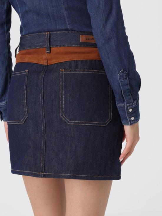 25FW 리우조 숏 스커트 UF5085DS073 77000 Denim - LIU JO