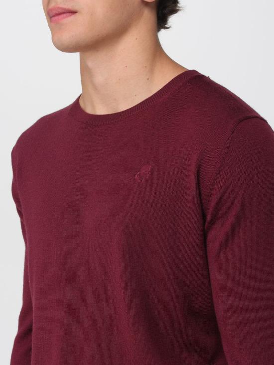 25FW 칼라거펠트 스웨터 655000554399 380 Burgundy - KARL LAGERFELD