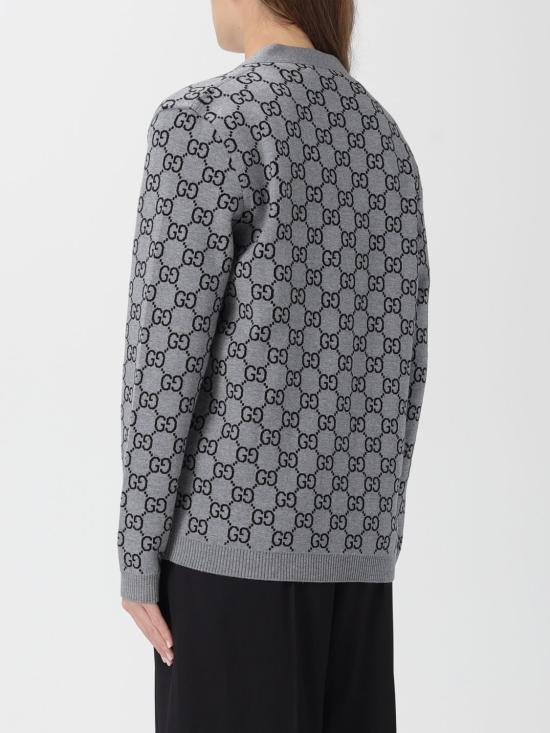 25FW 구찌 리버서블 GG 울 자카드 가디건 798157XKEJP 1045 Grey - GUCCI