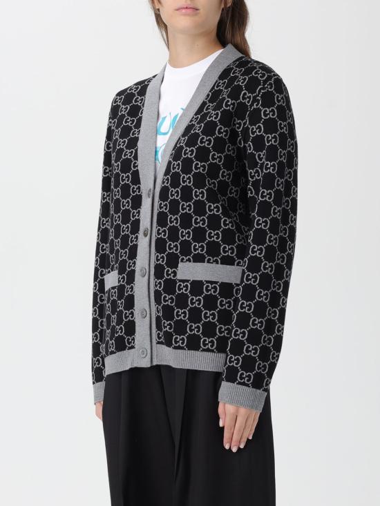 25FW 구찌 리버서블 GG 울 자카드 가디건 798157XKEJP 1045 Grey - GUCCI