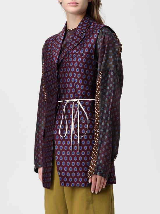 25FW 드리스 반 노튼 자켓 0104362351 358 Burgundy - DRIES VAN NOTEN