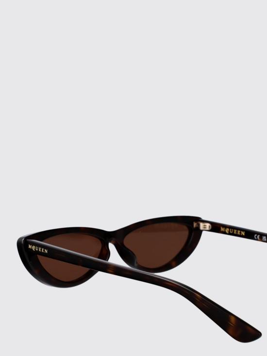 25FW 알렉산더 맥퀸 선글라스 AM0535S 002 Brown - ALEXANDER MCQUEEN