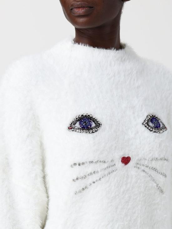 25FW 칼라거펠트 스웨터 A4W18046 100 White - KARL LAGERFELD