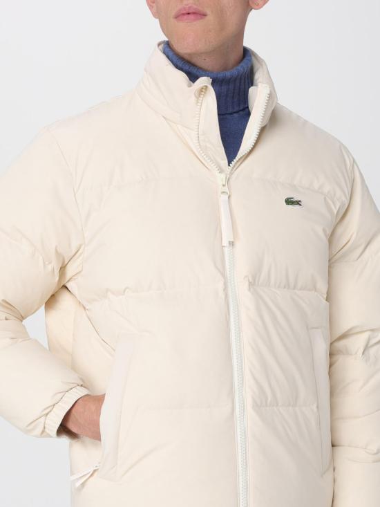 25FW 라코스테 숏패딩 BH5154 XFJ Yellow Cream - LACOSTE