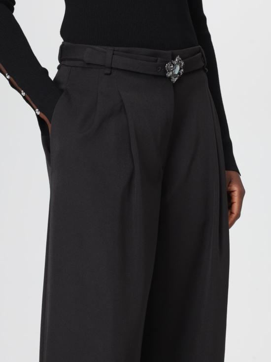 25FW 리우조 스트레이트 팬츠 MF5269TS224 22222 Black - LIU JO