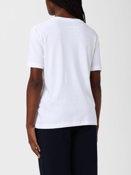 25FW 에스막스마라 반팔 티셔츠 2529976033600 007 White - 'S MAX MARA