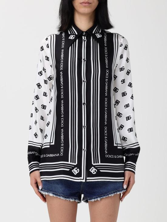 25FW 돌체앤가바나 블라우스 F5S48THI1Z6 HA9CN White