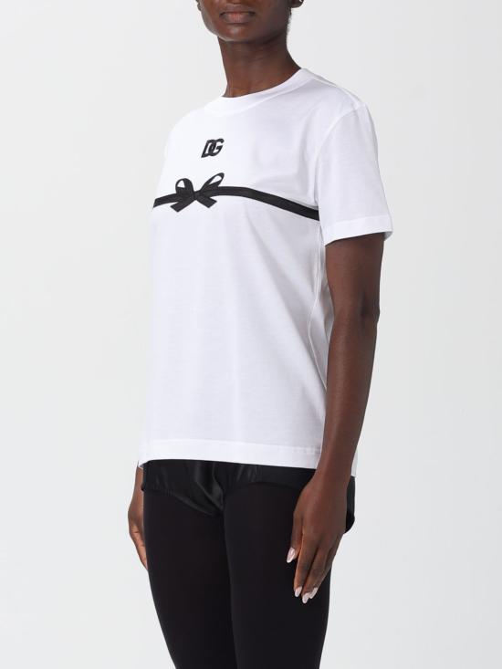 25FW 돌체앤가바나 반팔 티셔츠 F8V42ZGDC6B W0800 White - DOLCE & GABBANA