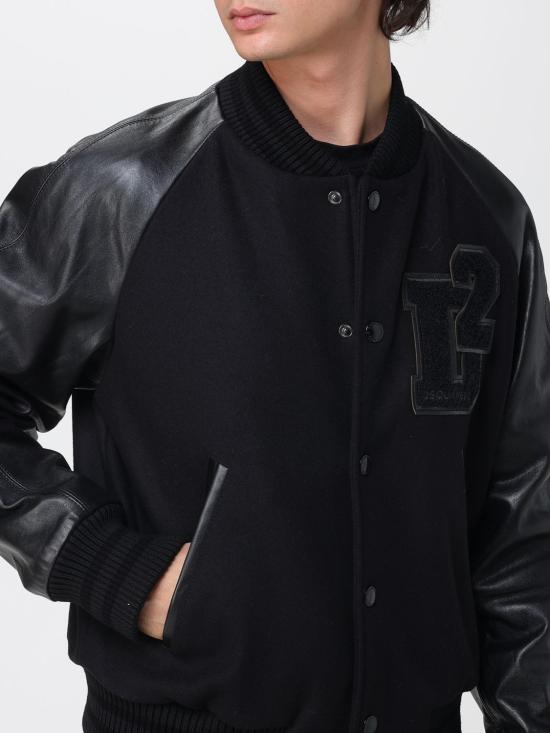 25FW 디스퀘어드2 봄버 자켓 S74AM1613D35260 900 Black - DSQUARED2