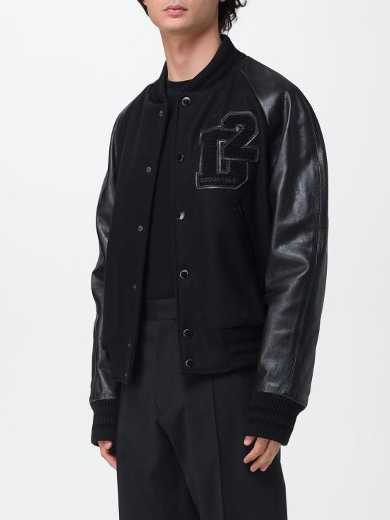 25FW 디스퀘어드2 봄버 자켓 S74AM1613D35260 900 Black - DSQUARED2