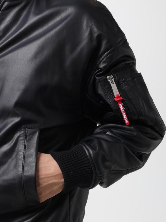 25FW 디스퀘어드2 봄버 자켓 S74AM1502SY1491 900 Black - DSQUARED2