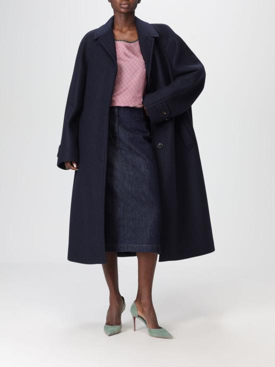 25FW 드리스 반 노튼 미디 스커트 0108622381 507 Indigo - DRIES VAN NOTEN