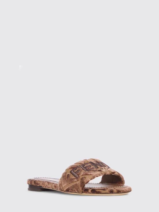 25FW 펜디 뮬/슬리퍼 8R8092AY9Z F1TP1 Cocoa - FENDI