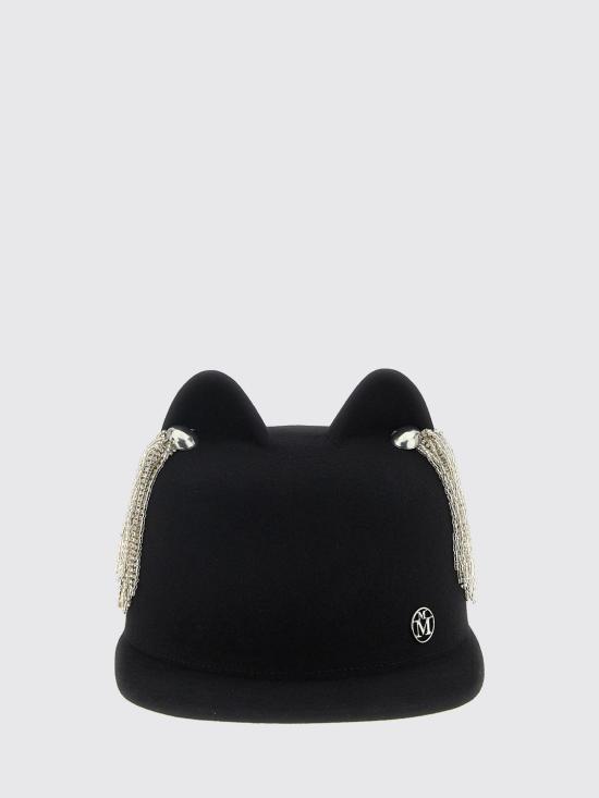 25FW 메종미셸 볼캡 1027086001 Black - MAISON MICHEL