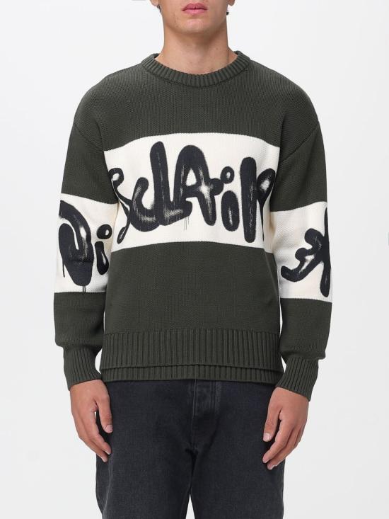 25FW 디스클레이머 스웨터 25IDS55201 VER Green