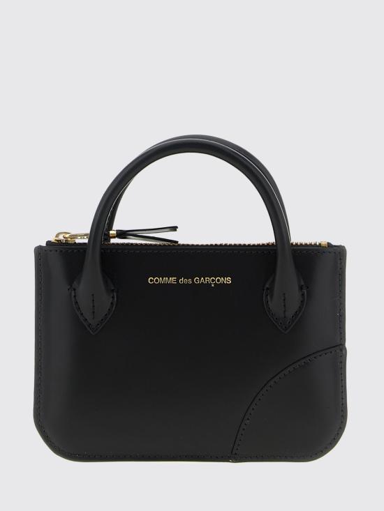 25FW 꼼데가르송 클래식 레더 라인 파우치 SA8100HA Black