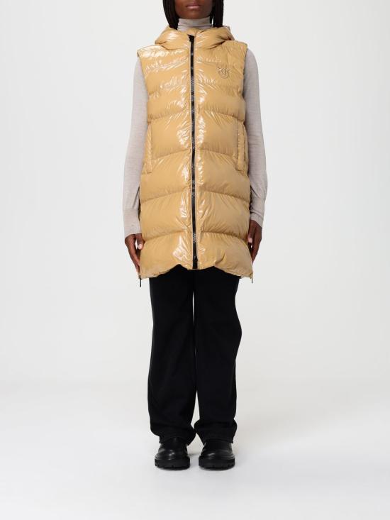 25FW 핑코 베스트 103825A2P7 D93 Honey