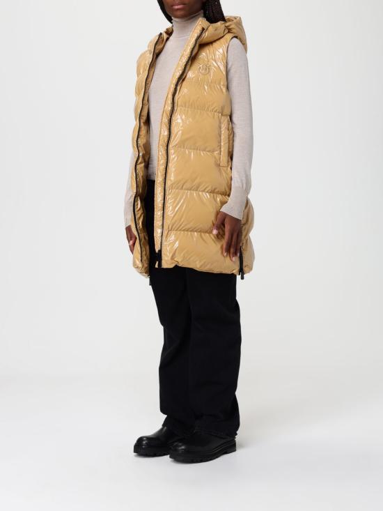 25FW 핑코 베스트 103825A2P7 D93 Honey - PINKO