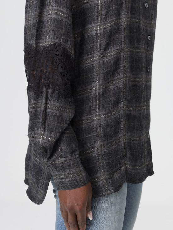 25FW 핑코 셔츠 106109A30D IK1 Grey - PINKO