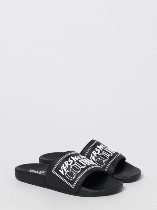 25FW 베르사체 뮬/슬리퍼 79YA3SQ3ZSC22 899 Black - VERSACE