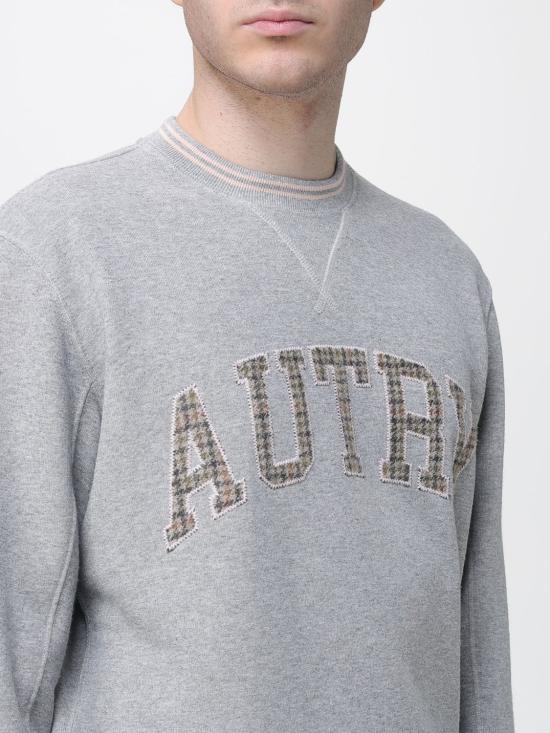 25FW 오트리 긴팔 티셔츠 SWPM U4HX Charcoal - AUTRY