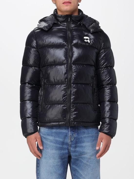 25FW 칼라거펠트 숏패딩 505022554590 990 Black