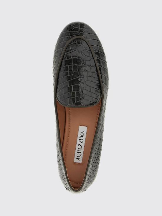 25FW 아쿠아주라 뮬/슬리퍼 GNNFLAM1CCN CHARCOAL Black - AQUAZZURA