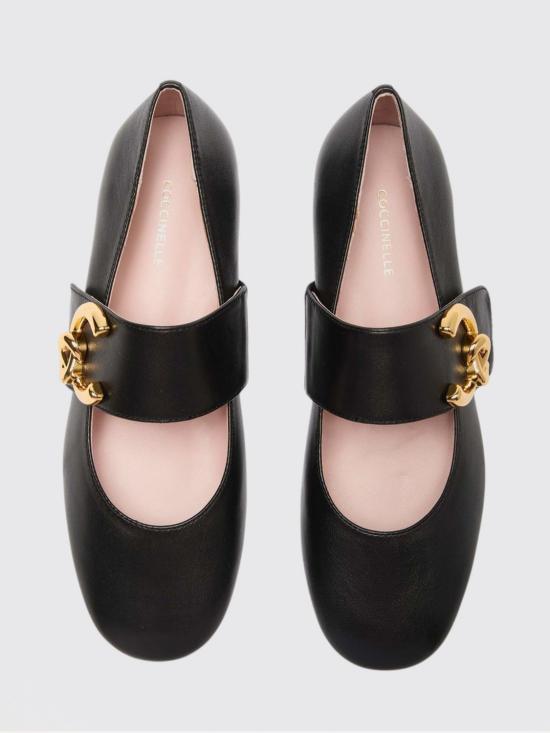 25FW 코치넬리 뮬/슬리퍼 E4SB3190101 001 Black - COCCINELLE