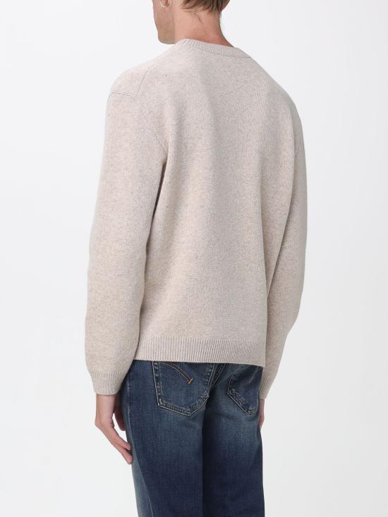 25FW 메종키츠네 폭스 헤드 밀라노 램스울 스웨터 PM00817KT1180 0335 Beige - MAISON KITSUNE