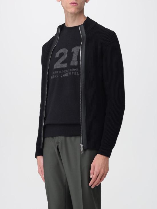 25FW 칼라거펠트 스웨터 655016554305 990 Black - KARL LAGERFELD