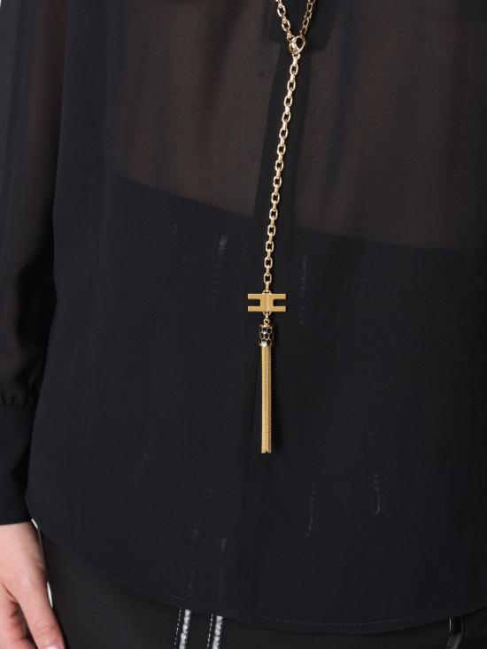 25FW 엘리자베타프랜치 블라우스 CA133 110 Black - ELISABETTA FRANCHI