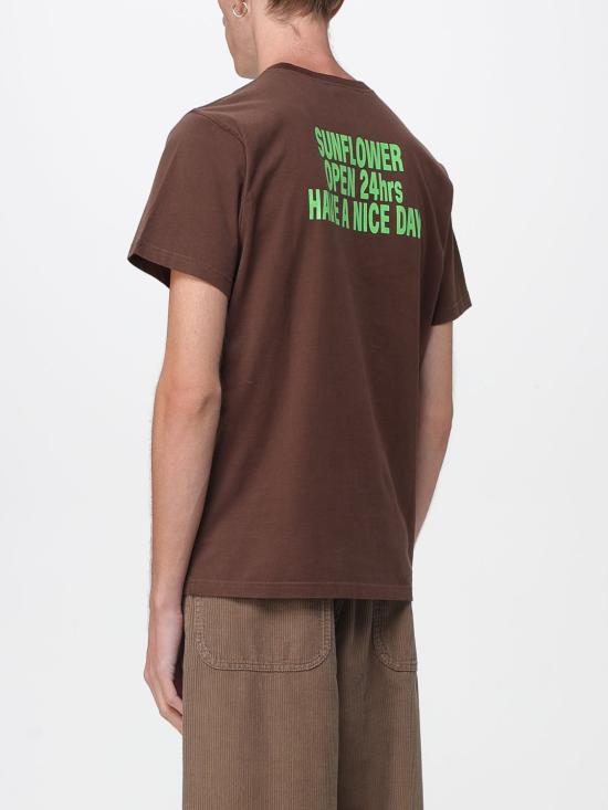 25FW 선플라워 반팔 티셔츠 20513 170 Brown - SUNFLOWER