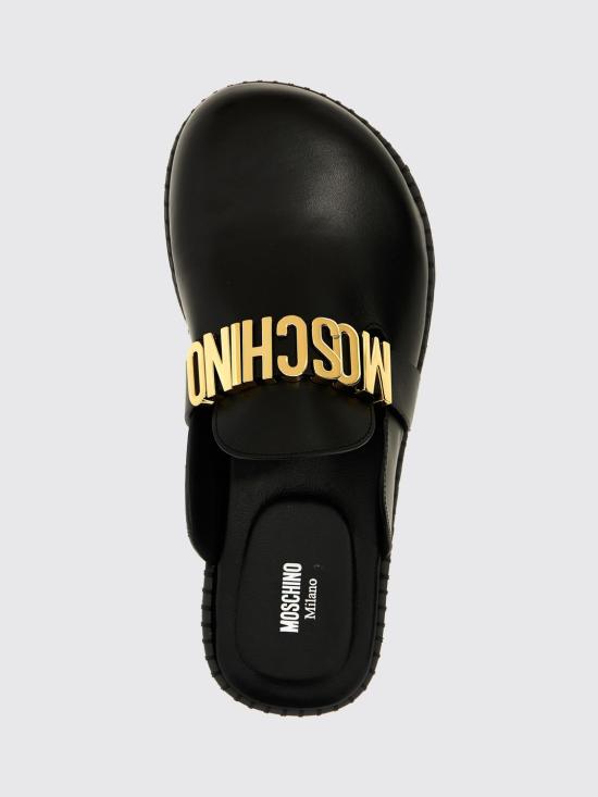 25FW 모스키노 뮬/슬리퍼 B10162G0NGA0 000 Black - MOSCHINO