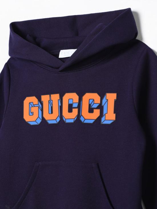 25FW [키즈] 구찌 풀오버 773379XJHB9 4392 Blue - GUCCI