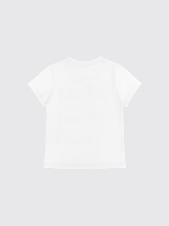 25FW [키즈] 모스키노 티셔츠 HUM05JLBA24 10101 White - MOSCHINO