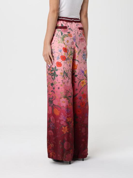 25FW 구찌 프린티드 실크 팬츠 프린티드 실크  837980Z7AUH 5057 Pink - GUCCI