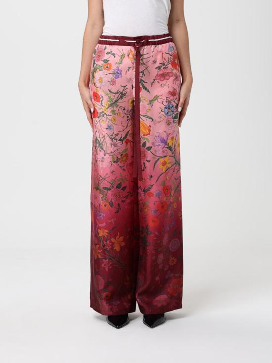 25FW 구찌 프린티드 실크 팬츠 프린티드 실크  837980Z7AUH 5057 Pink