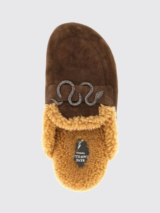 25FW 르네 카오빌라 뮬/슬리퍼 C12673020CRO1 Y364 Brown - RENE CAOVILLA