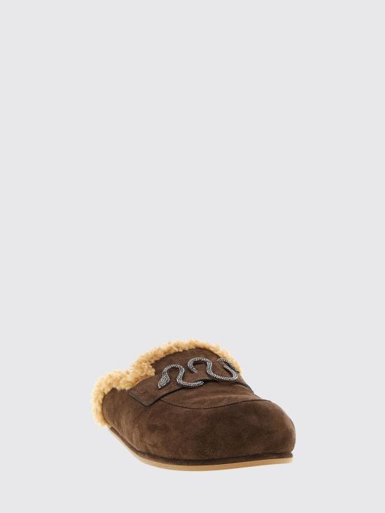 25FW 르네 카오빌라 뮬/슬리퍼 C12673020CRO1 Y364 Brown - RENE CAOVILLA