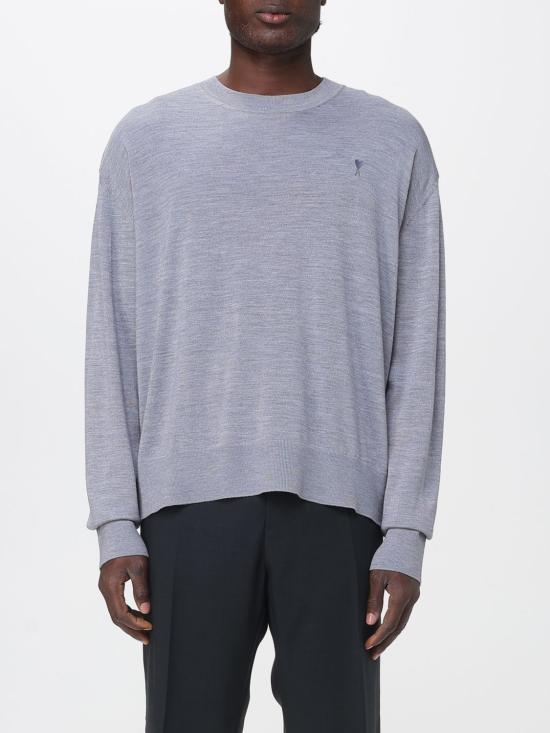 25FW 아미 스웨터 HKS834KN0066 050 Grey