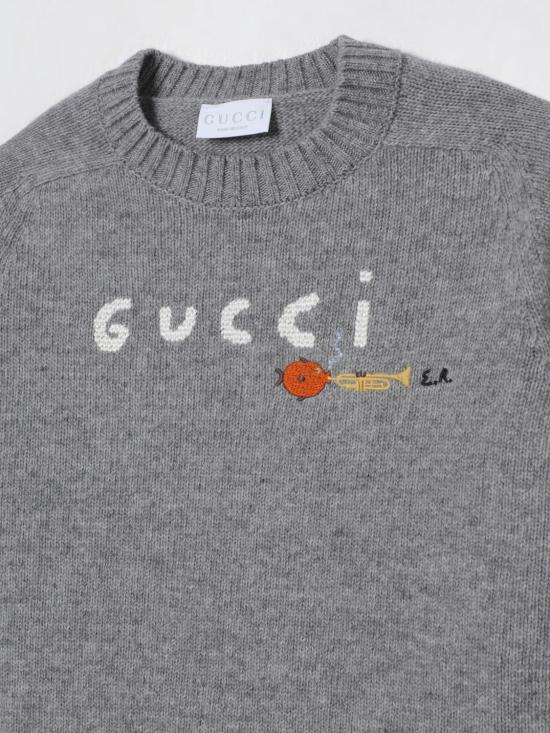 25FW [키즈] 구찌 풀오버 785287XKEW7 1104 Grey - GUCCI