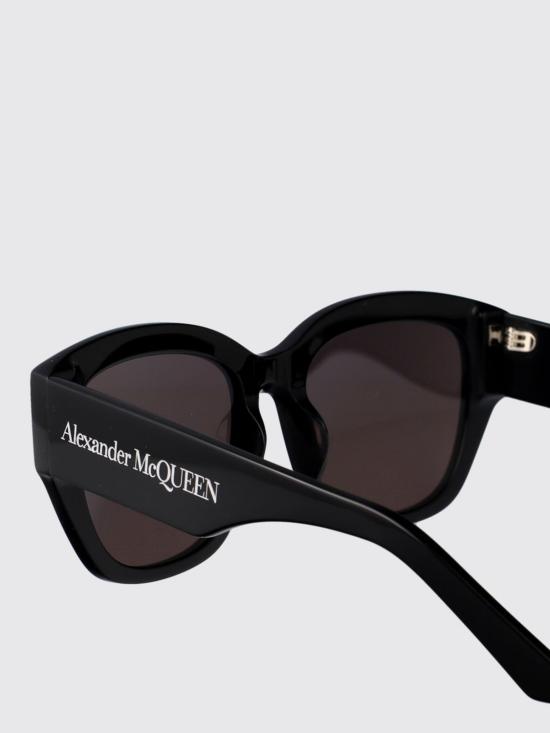 25FW 알렉산더 맥퀸 선글라스 AM0451SA 001 Black - ALEXANDER MCQUEEN