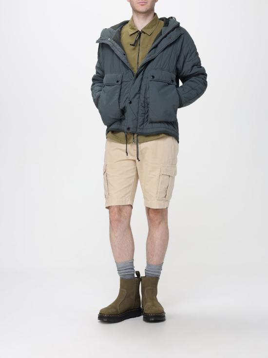 25FW 씨피 컴퍼니 오가닉 개버딘 지퍼 오버셔츠 19CMOS705A110143G 652 Green - C.P. COMPANY