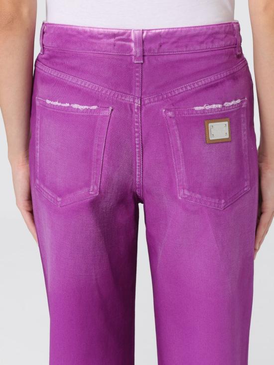 25FW 돌체앤가바나 데님 팬츠 FTC79DG8NO6 S9001 Fuchsia - DOLCE & GABBANA