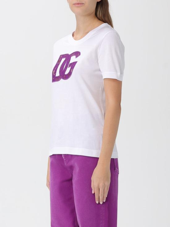 25FW 돌체앤가바나 반팔 티셔츠 F8V20ZGDC9V W0800 White - DOLCE & GABBANA