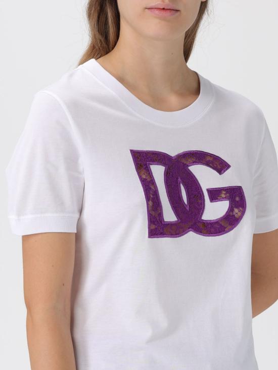 25FW 돌체앤가바나 반팔 티셔츠 F8V20ZGDC9V W0800 White - DOLCE & GABBANA