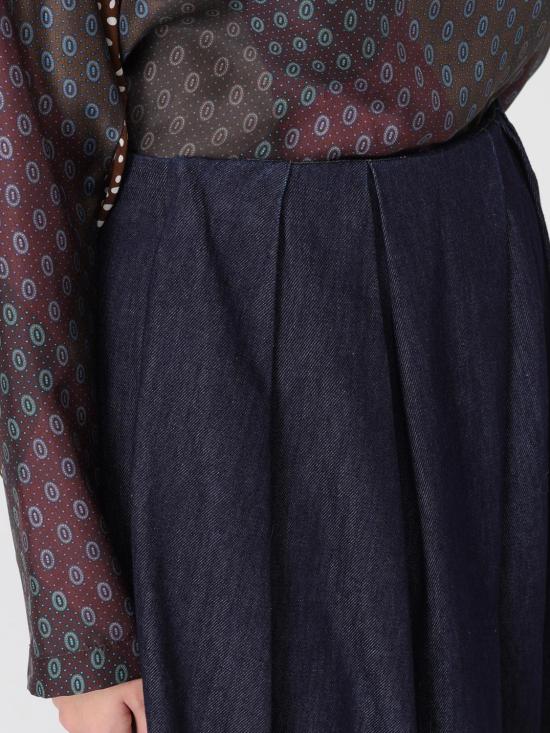 25FW 드리스 반 노튼 롱 스커트 0108632381 507 Denim - DRIES VAN NOTEN