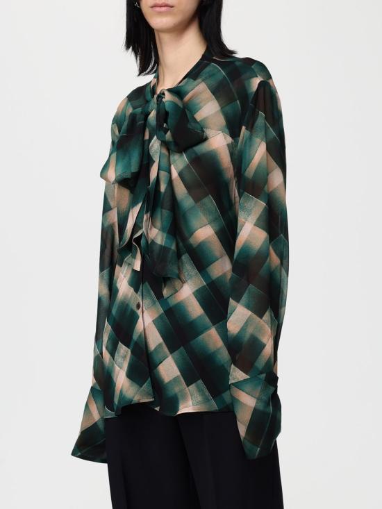 25FW 드리스 반 노튼 블라우스 0107712108 605 Green - DRIES VAN NOTEN